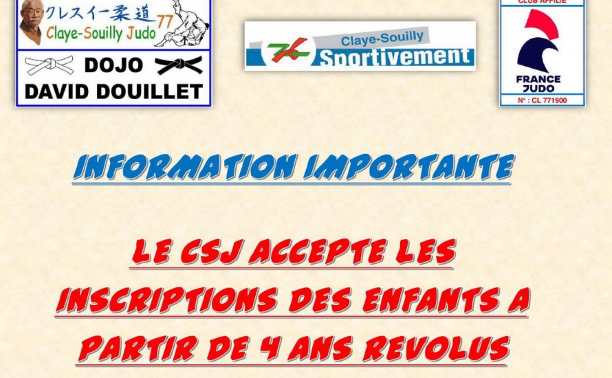 Information Inscription CSJ77